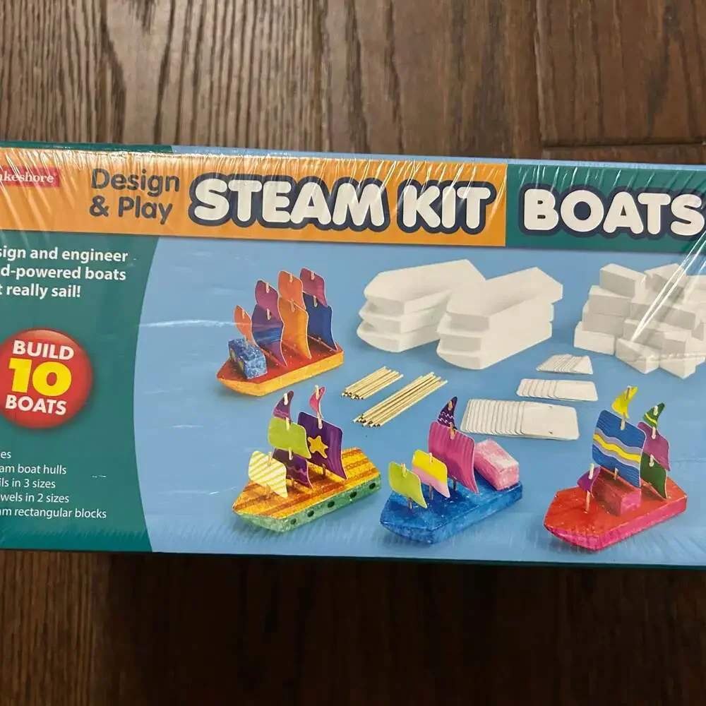 Lakeshore Design & Play STEAM Kit Boats Building Engineering Set